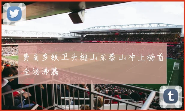 费南多铁卫头槌山东泰山冲上榜首全场沸腾